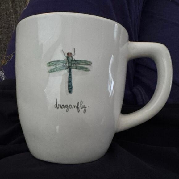 Rae Dunn Dragonfly by Magenta Artisan Collections Coffee Cup Mug Double Sided - Picture 8 of 8